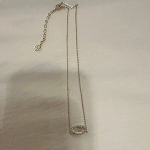 Kendra Scott Gold Necklace with Iridescent Gem